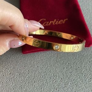 Cartier 4 diamond Love Bracelet